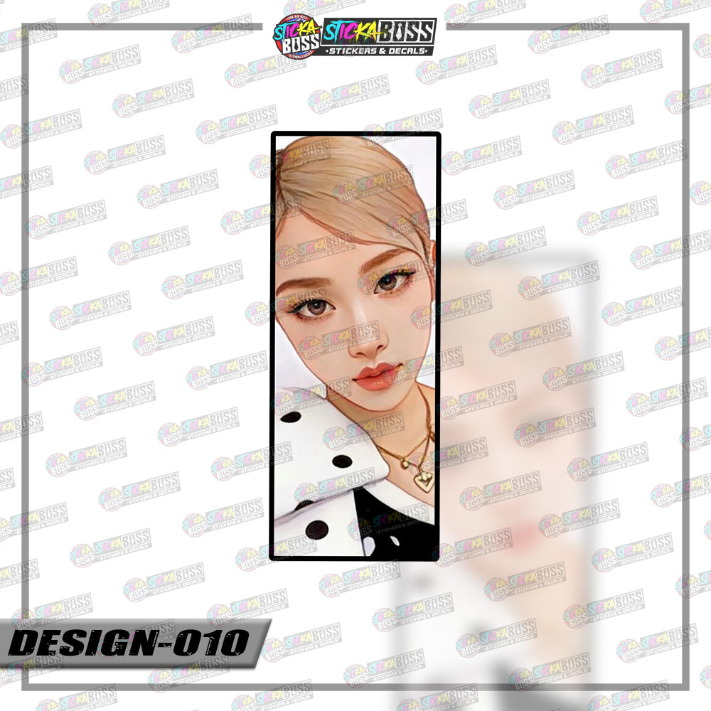 KPOP-BLACKPINK | RECTANGLE SIZE VINYL STICKER 【VINYL PRINTED】( LAMINATED / WATERPROOF )