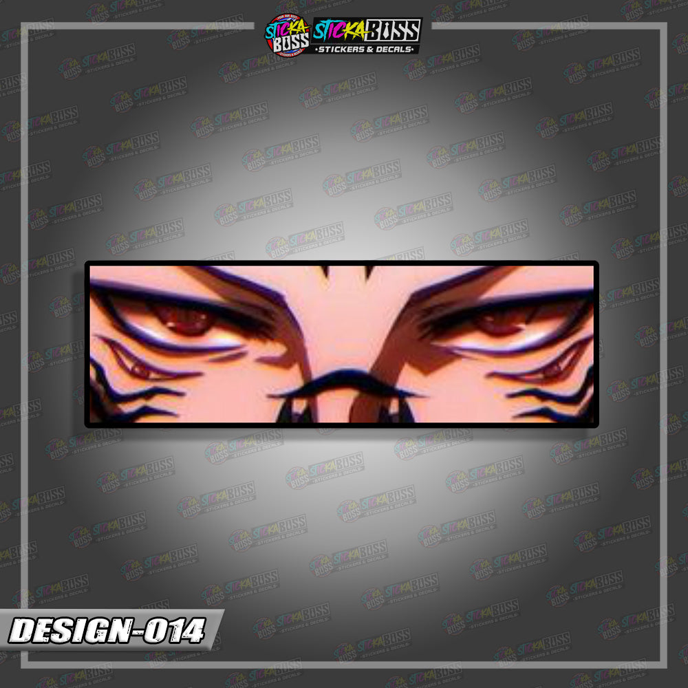JUJUTSU KAISEN PART 1 | ANIME EYE SLAP STICKER【VINYL PRINTED】( LAMINATED / WATERPROOF )