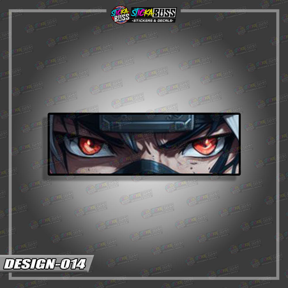 NARUTO PART 1 | ANIME EYE SLAP STICKER【VINYL PRINTED】( LAMINATED / WATERPROOF )