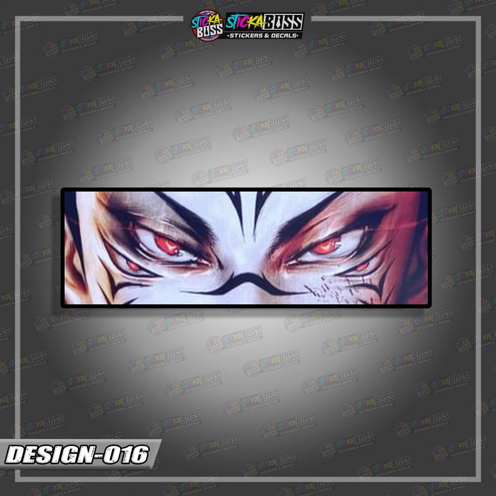 JUJUTSU KAISEN PART 1 | ANIME EYE SLAP STICKER【VINYL PRINTED】( LAMINATED / WATERPROOF )