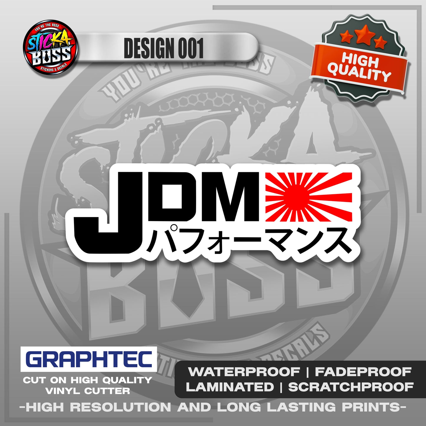 JDM ASSORTED STICKERS | VINYL WATERPROOF STICKER | PREMIUM LAMINATED【PRINTED】