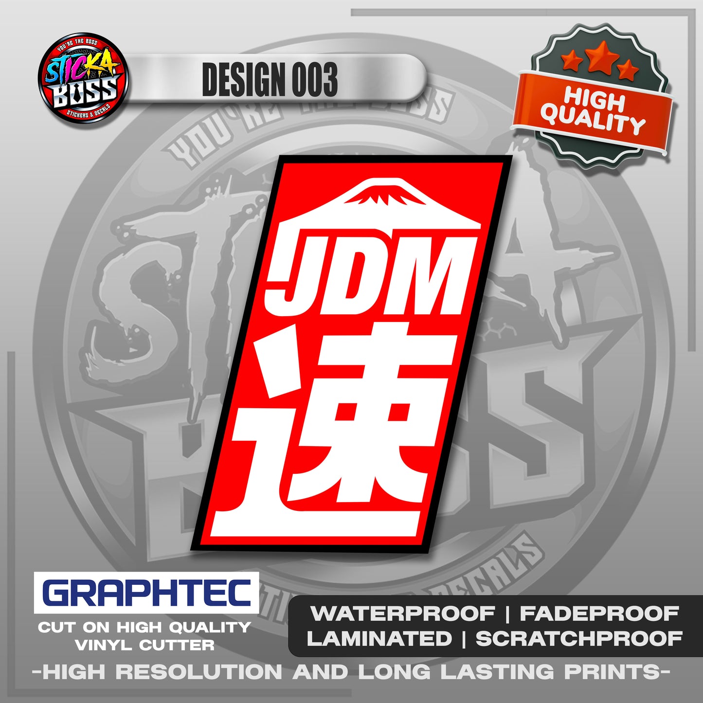 JDM ASSORTED STICKERS | VINYL WATERPROOF STICKER | PREMIUM LAMINATED【PRINTED】