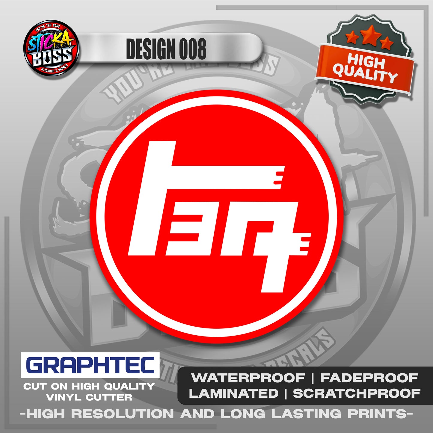 JDM TOYOTA / RETRO TOYOTA / TRD | VINYL WATERPROOF STICKER | PREMIUM LAMINATED【PRINTED】