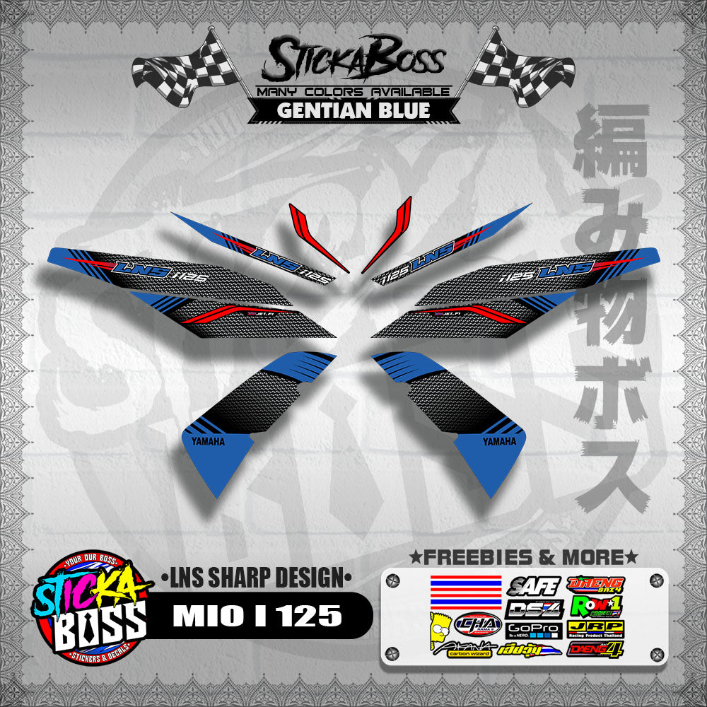 MIO I 125 DECALS ( LNS SHARP DESIGN )【WITH FREEBIES】