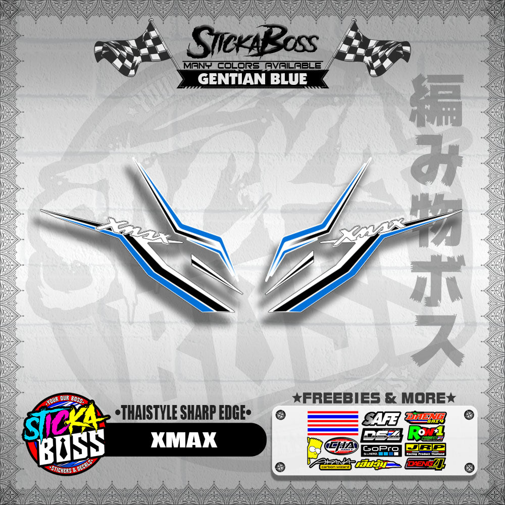 XMAX DECALS ( THAISTYLE SHARP EDGE )【WITH FREEBIES】