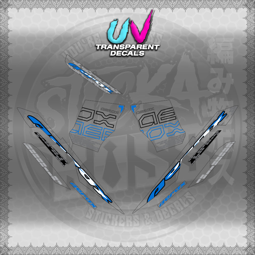 【PREMIUM UV PRINT】TRANSPARENT AEROX V3 ALPHA TURBO INDO (AV3NVBLDE)【WITH FREEBIES】
