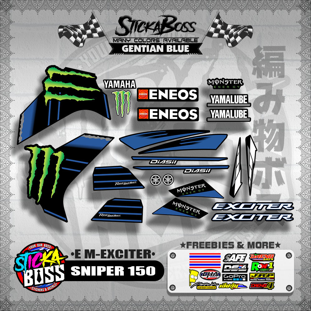 SNIPER 150 DECALS ( E M-EXCITER )【WITH FREEBIES】