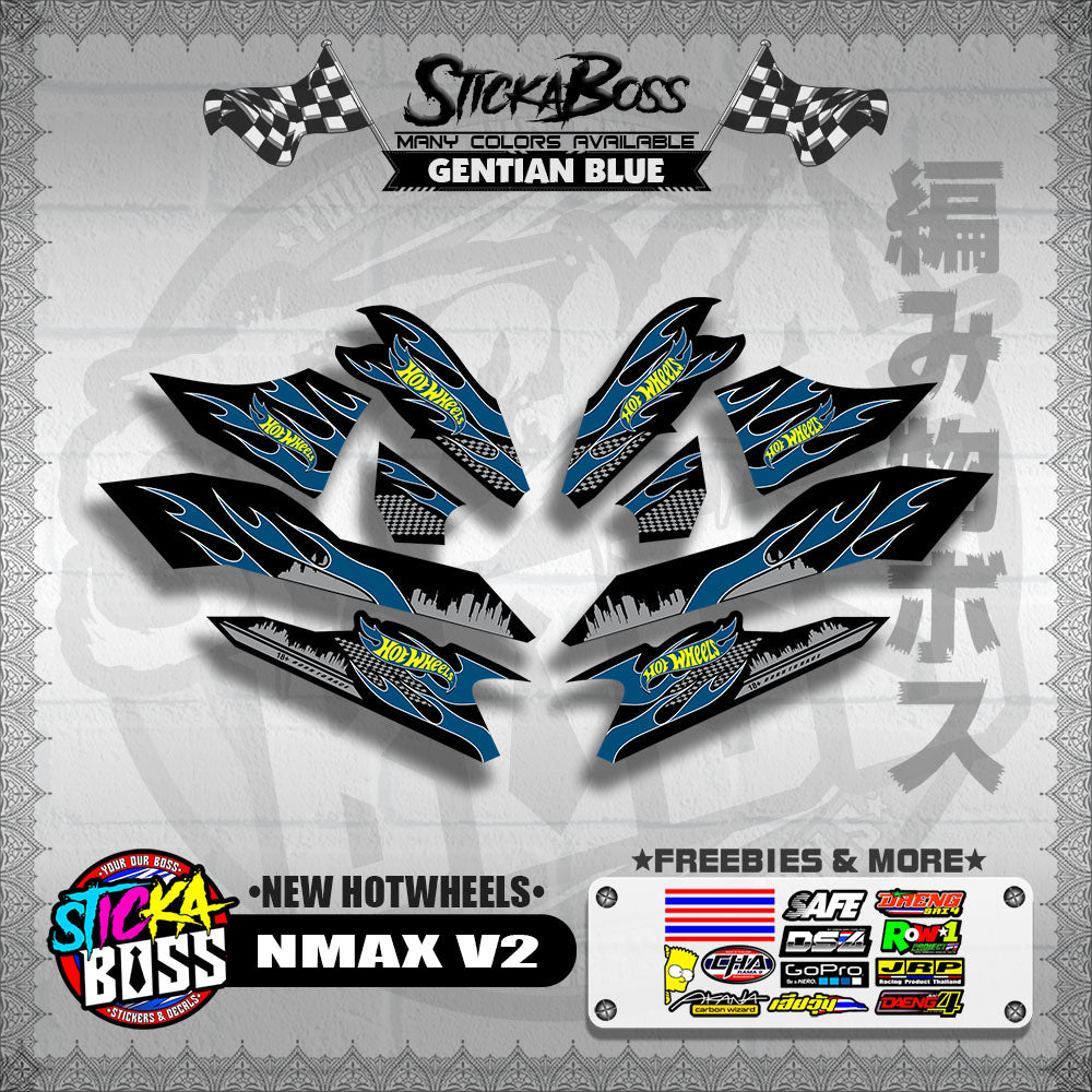 NMAX V2 DECALS ( NEW HOTWHEELS )【WITH FREEBIES】