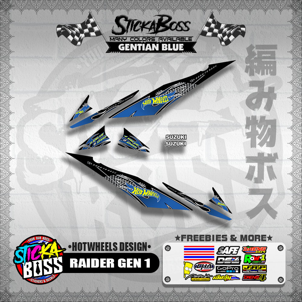 RAIDER GEN 1 DECALS ( HOTWHEELS DESIGN )【WITH FREEBIES】