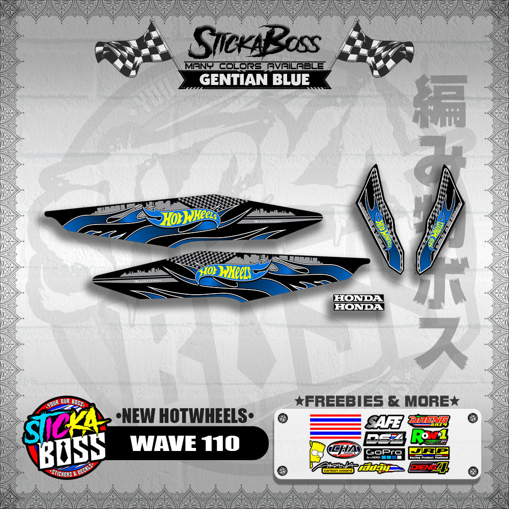 WAVE 110 DECALS ( NEW HOTWHEELS)【WITH FREEBIES】