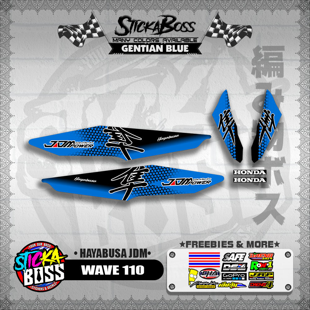 WAVE 110 DECALS ( HAYABUSA JDM)【WITH FREEBIES】
