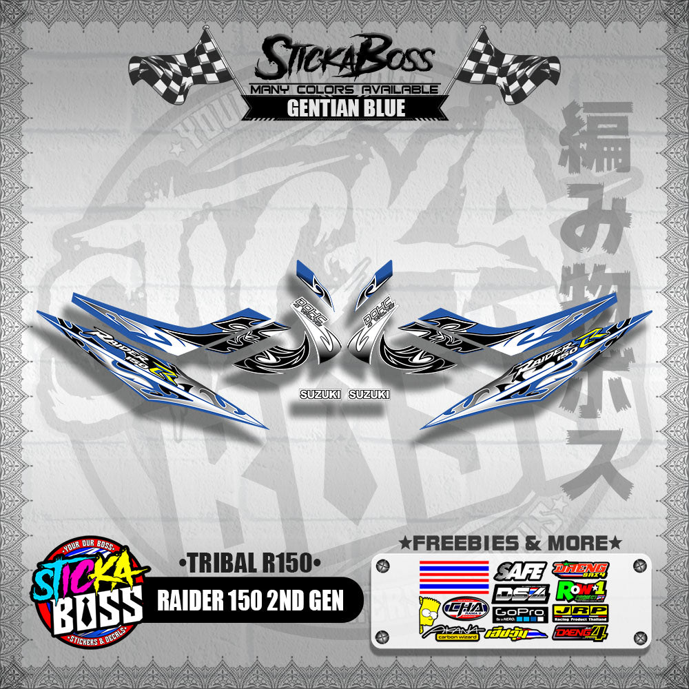 RAIDER 150 2ND GEN DECALS ( TRIBAL R150 )【WITH FREEBIES】