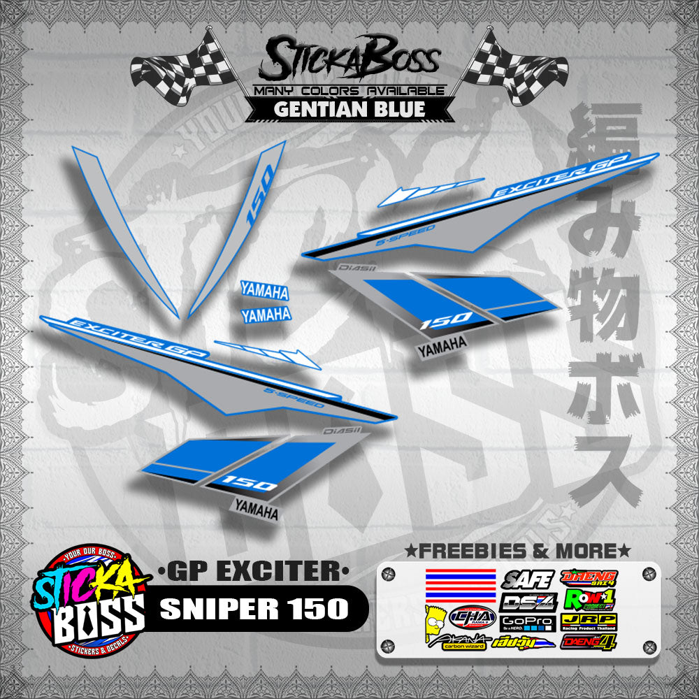 SNIPER 150 STOCK DECALS ( GP EXCITER )【WITH FREEBIES】