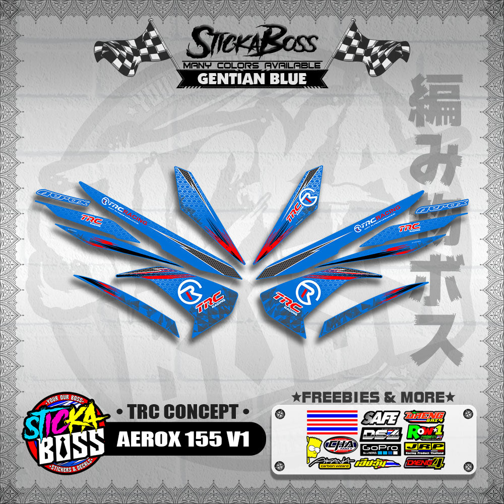 AEROX 155 V1 DECALS ( TRC CONCEPT )【WITH FREEBIES】