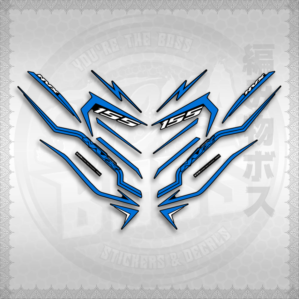 STICKER DECALS for AEROX V3 ALPHA TURBO INDO (AV3STTIRA) By STICKABOSS (SOFIE LAMINATED WATERPROOF)