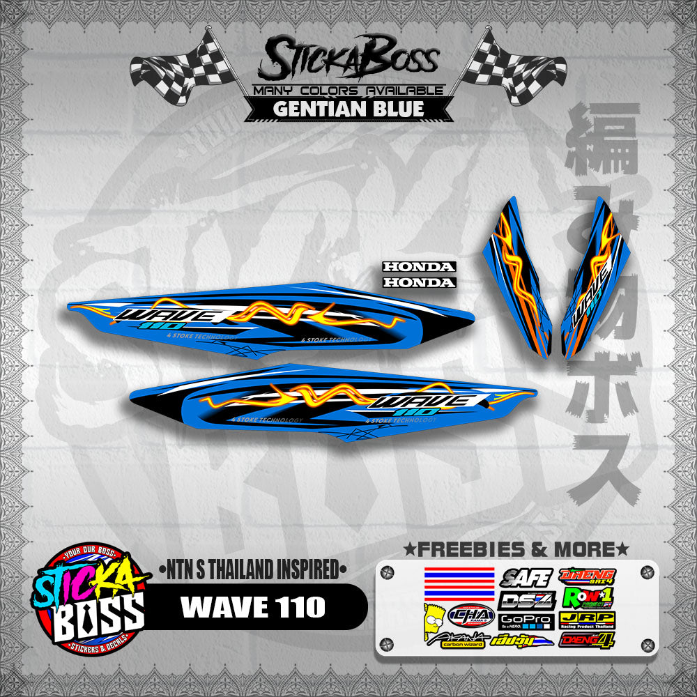 WAVE 110 DECALS ( NTN S THAILAND INSPIRED)【WITH FREEBIES】