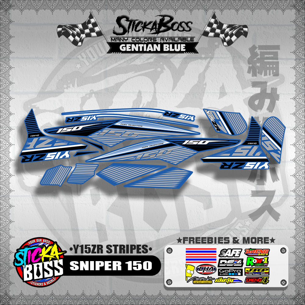 SNIPER 150 DECALS ( Y15ZR STRIPES )【WITH FREEBIES】