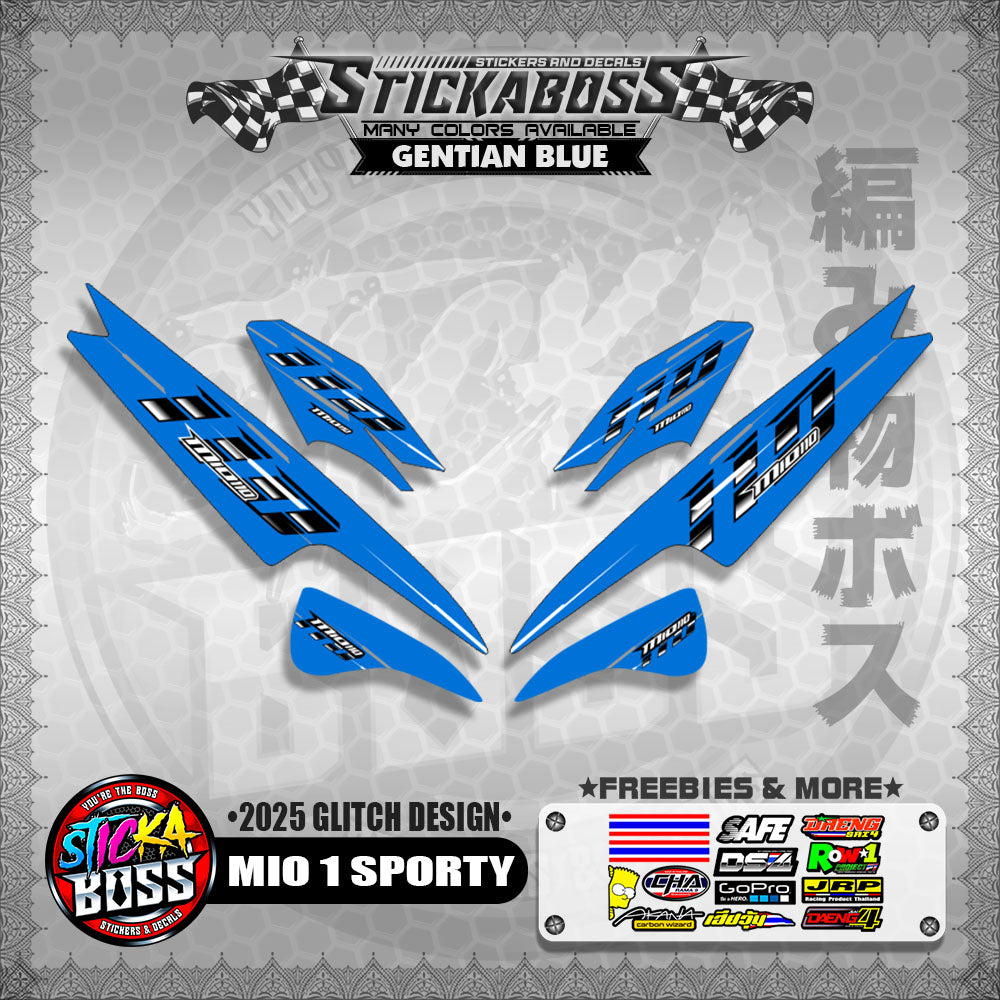 MIO 1/SPORTY/ SMILE STICKER DECALS ( 2025 GLITCH DESIGN )【WITH FREEBIES】
