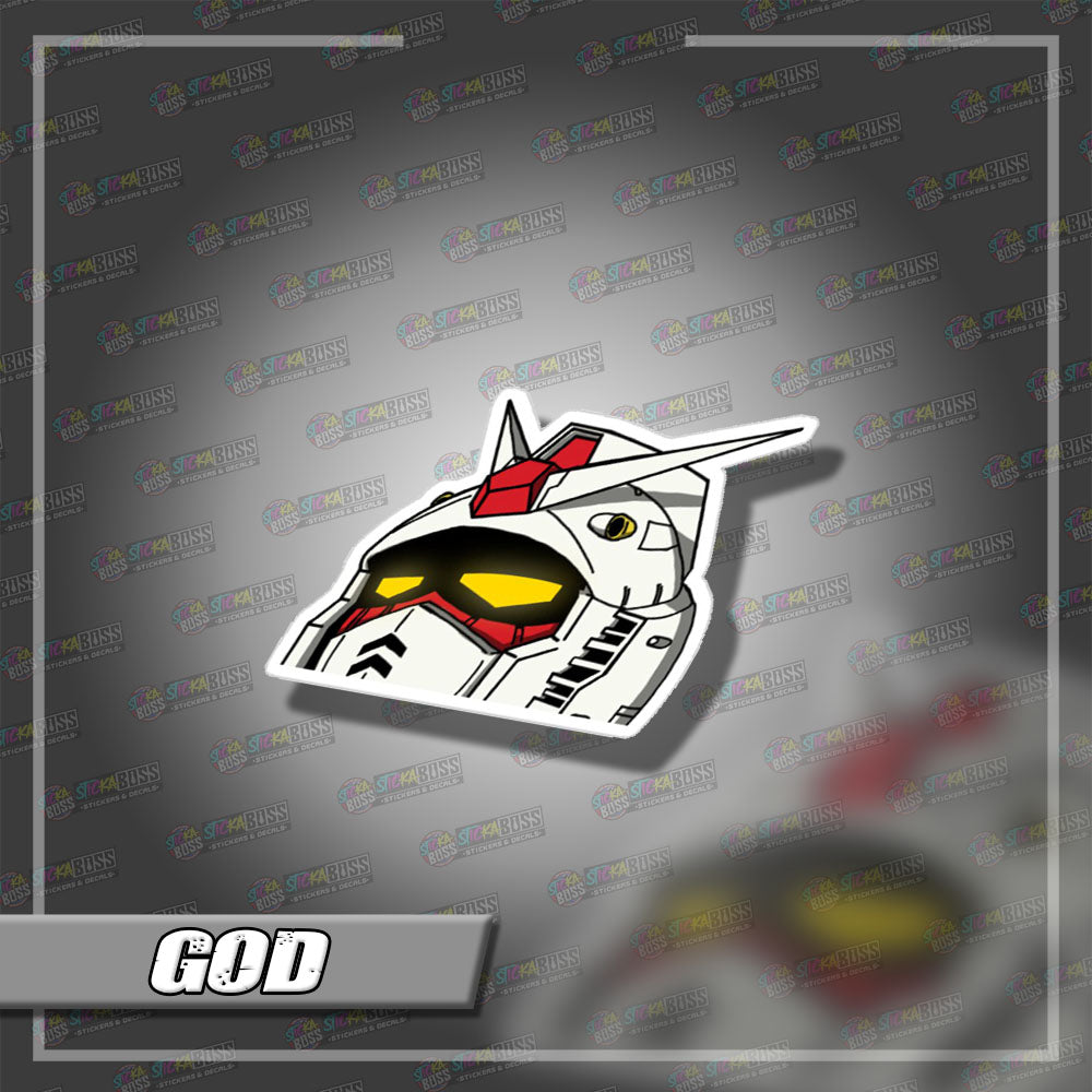 GUNDAM | ANIME PEEKER STICKER【VINYL PRINTED】( LAMINATED / WATERPROOF )