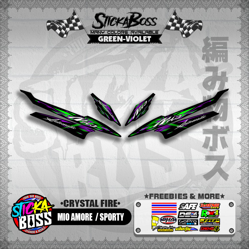 MIO AMORE / SPORTY DECALS ( CRYSTAL FIRE )【WITH FREEBIES】