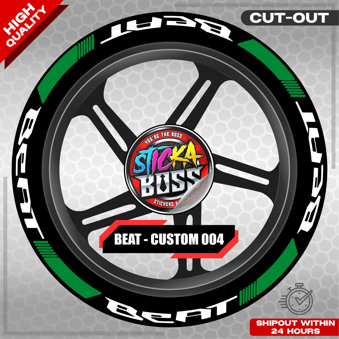 BEAT MAG STICKER SET ( 2 MAGS ) - CUSTOM 004 | VINYL WATERPROOF CUT-OUT DECALS