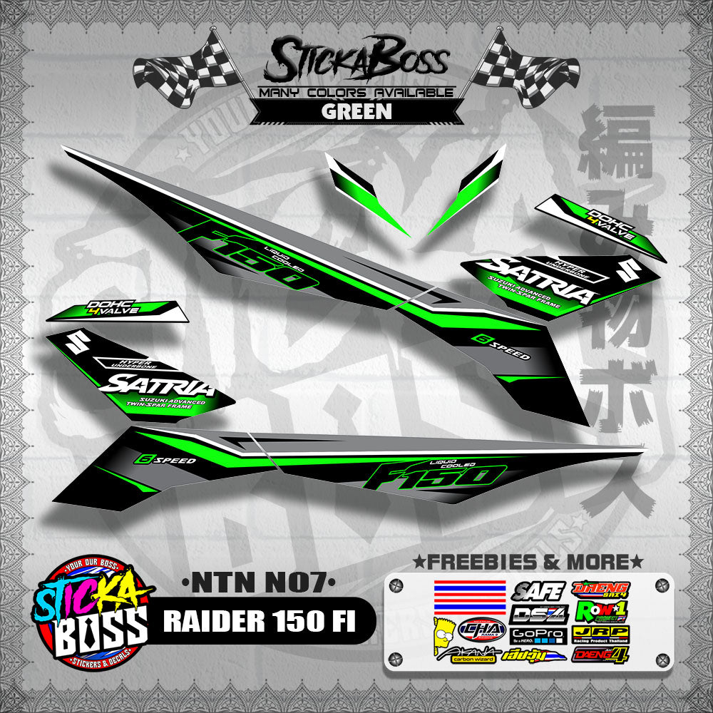 RAIDER 150 FI DECALS ( NTN N07 )【WITH FREEBIES】