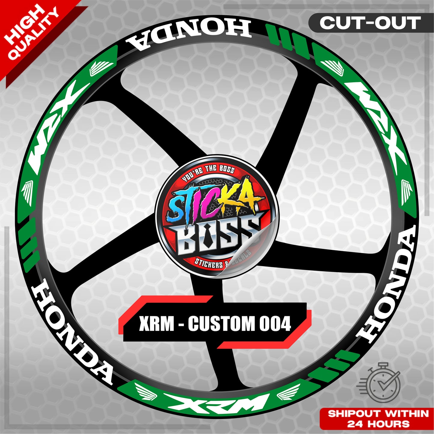 XRM MAG STICKER SET ( 2 MAGS ) - CUSTOM 004 | VINYL WATERPROOF CUT-OUT DECALS