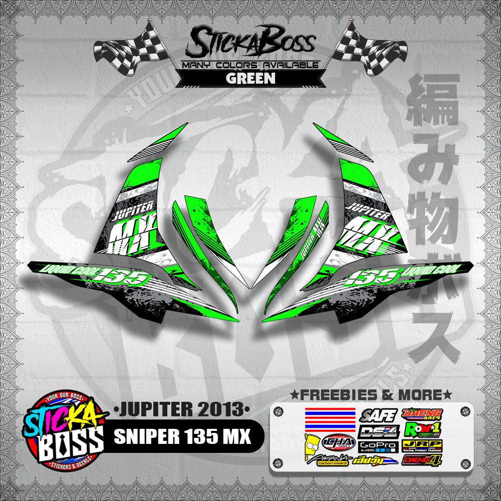 SNIPER 135 MX DECALS ( JUPITER 2013 )【WITH FREEBIES】