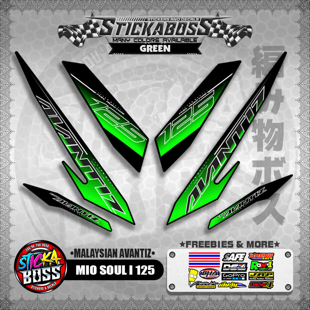 MIO SOUL I 125 STICKER DECALS ( MALAYSIAN AVANTIZ )【WITH FREEBIES】