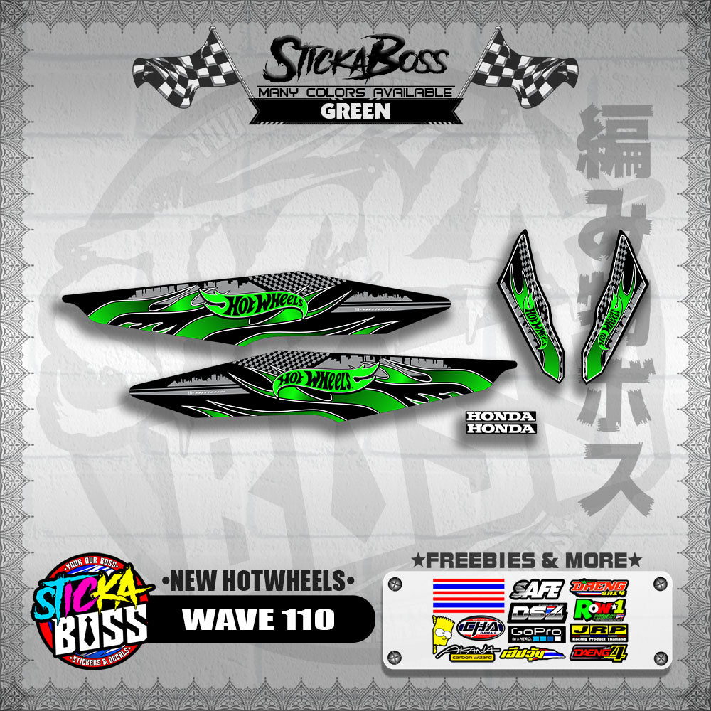 WAVE 110 DECALS ( NEW HOTWHEELS)【WITH FREEBIES】