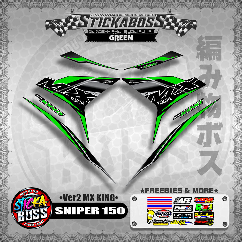 SNIPER 150 DECALS ( Ver2 MX KING )【WITH FREEBIES】MALAYSIAN CONCEPT/Y15ZR/EXCITER 150