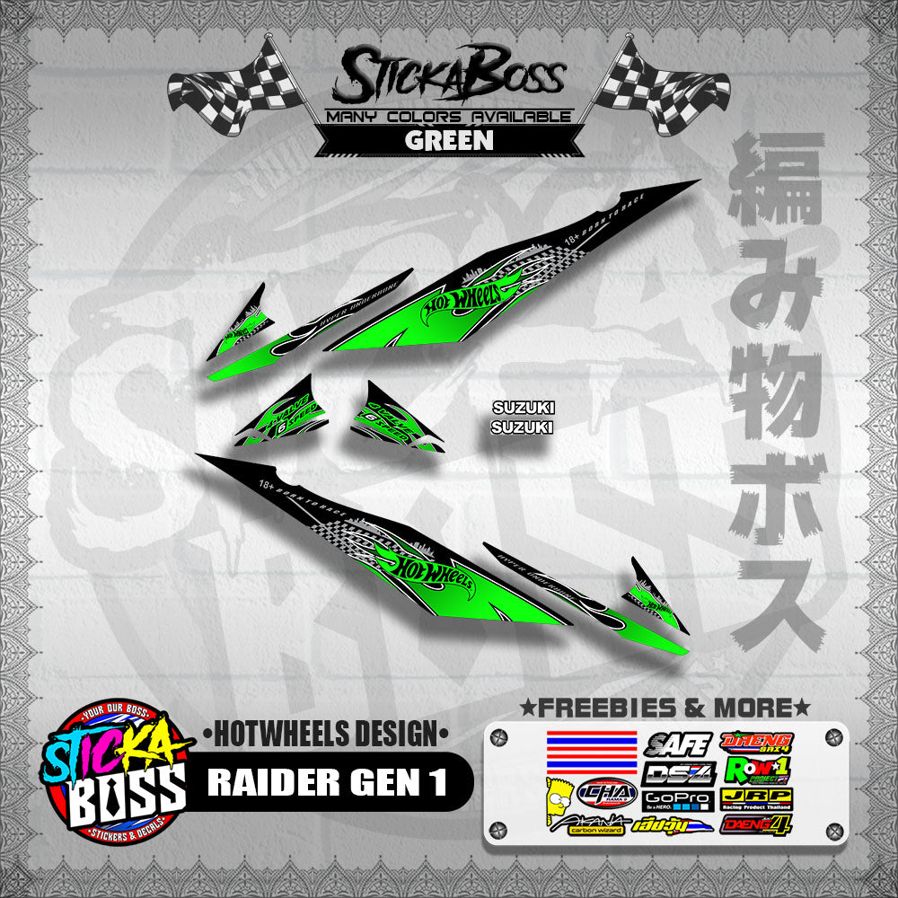 RAIDER GEN 1 DECALS ( HOTWHEELS DESIGN )【WITH FREEBIES】