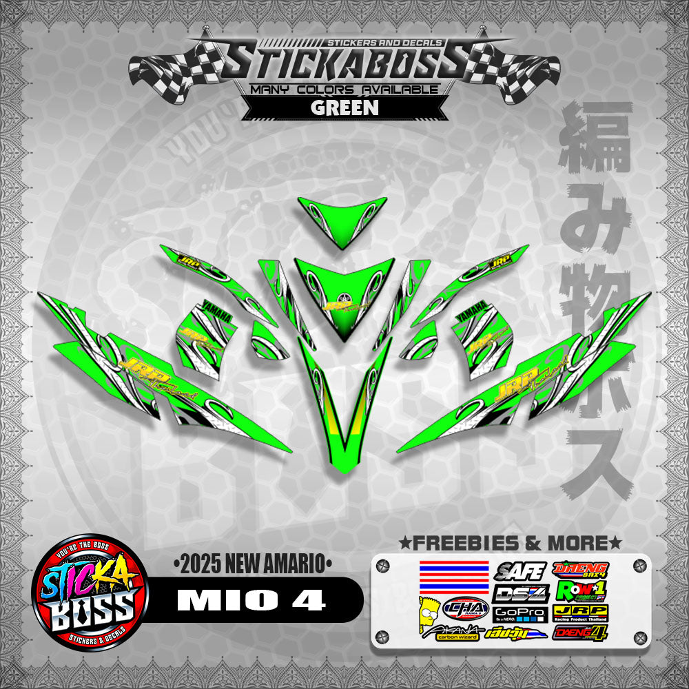 MIO 4 STICKER DECALS ( 2025 NEW AMARIO )【WITH FREEBIES】