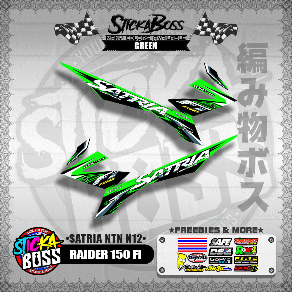RAIDER 150 FI DECALS ( SATRIA NTN N12 )【WITH FREEBIES】