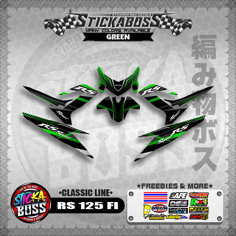 RS 125 FI DECALS ( CLASSIC LINE)【WITH FREEBIES】