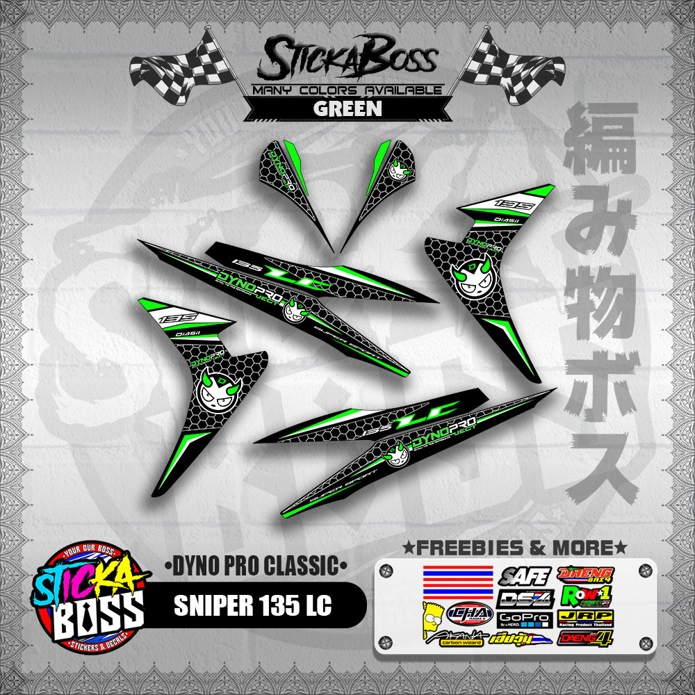 SNIPER 135 LC DECALS ( DYNO PRO CLASSIC )【WITH FREEBIES】