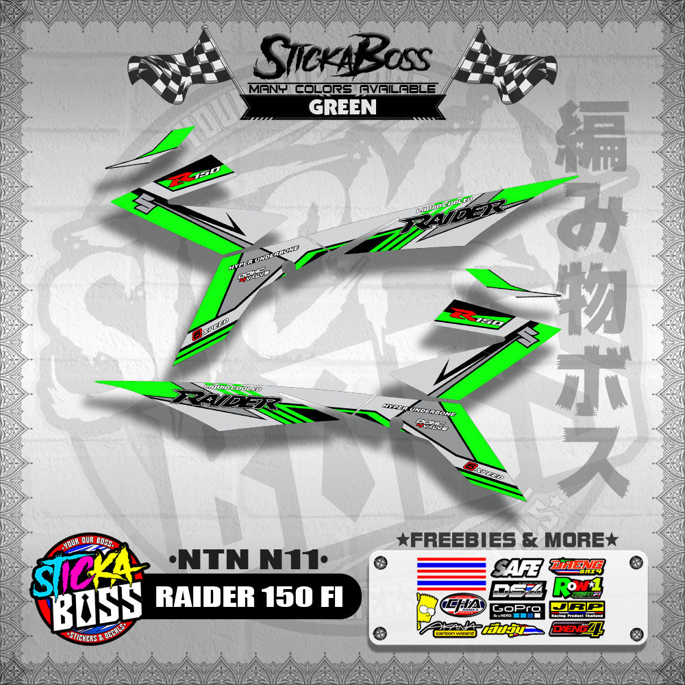 RAIDER 150 FI DECALS ( NTN N11 )【WITH FREEBIES】
