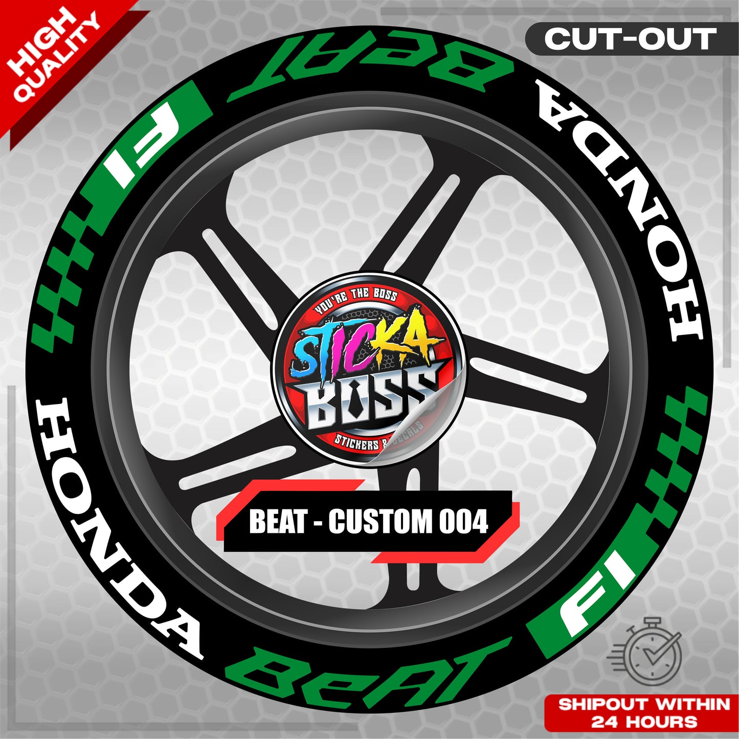 BEAT MAG STICKER SET ( 2 MAGS ) - CUSTOM 005 | VINYL WATERPROOF CUT-OUT DECALS