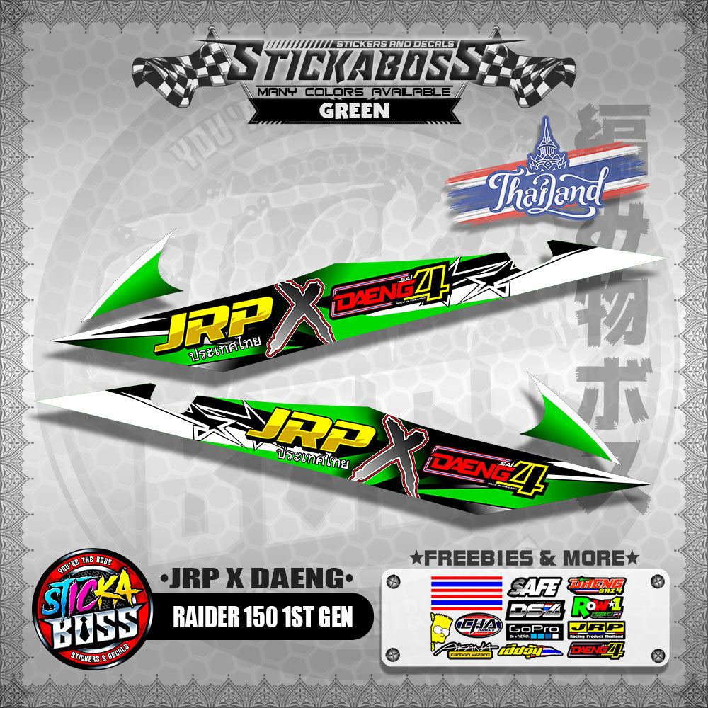 RAIDER 150 1ST GEN DECALS ( JRP X DAENG )【WITH FREEBIES】