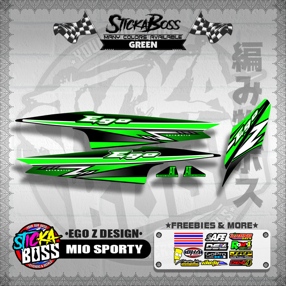 MIO SPORTY DECALS ( EGO Z DESIGN )【WITH FREEBIES】
