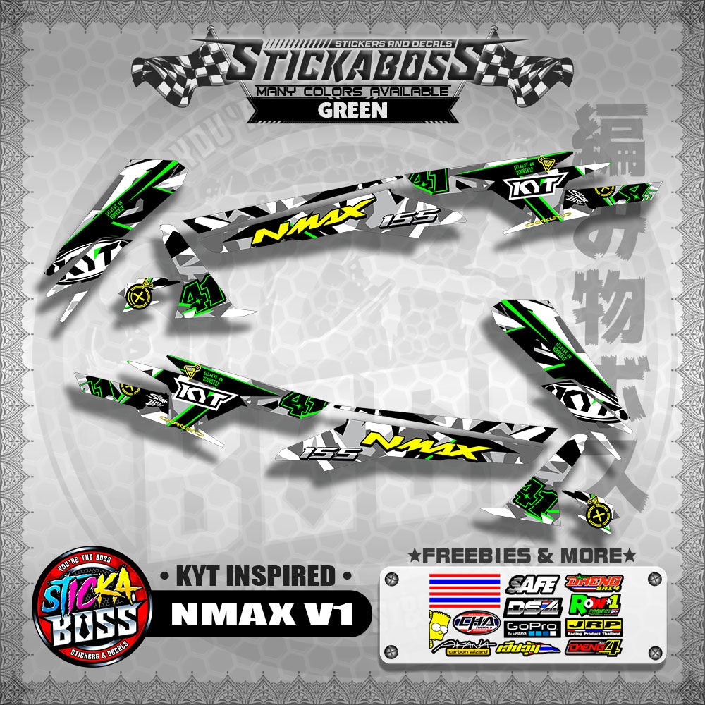 NMAX V1 STICKER DECALS ( KYT INSPIRED )【WITH FREEBIES】