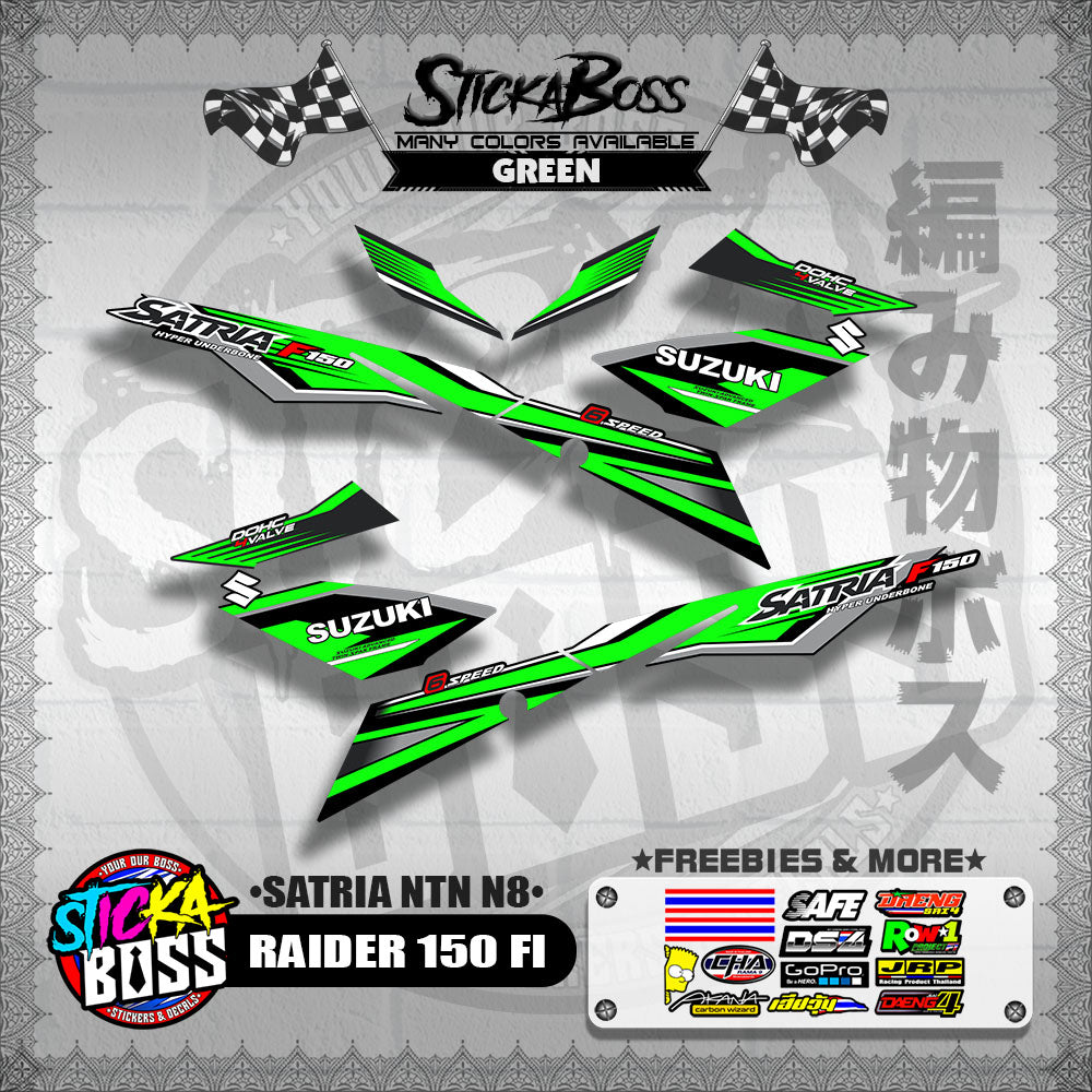 RAIDER 150 FI DECALS ( SATRIA NTN N8 )【WITH FREEBIES】