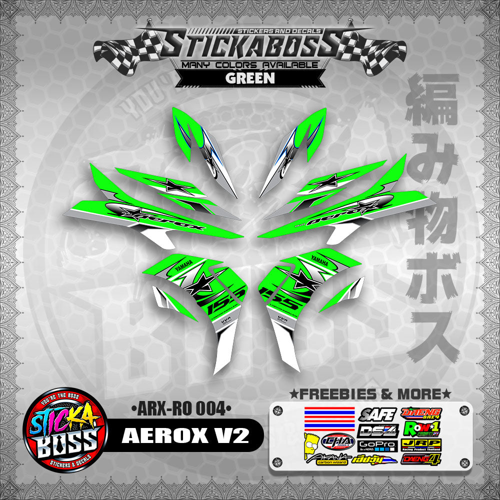 AEROX V2 INDO CONCEPT STICKER DECALS (ARX-RO 004)【WITH FREEBIES】
