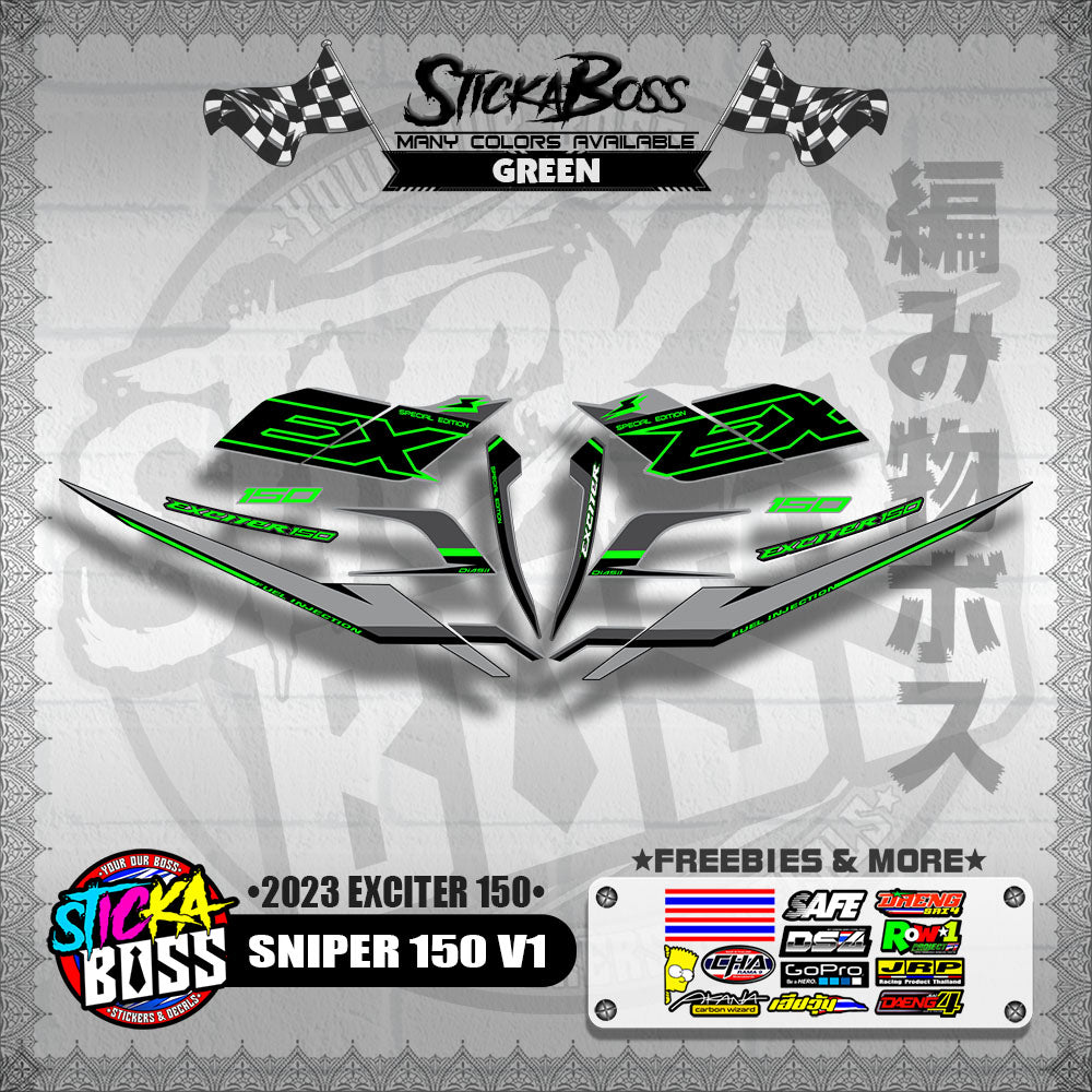 SNIPER 150 V1 VIETNAM DECALS ( 2023 EXCITER 150 )【WITH FREEBIES】