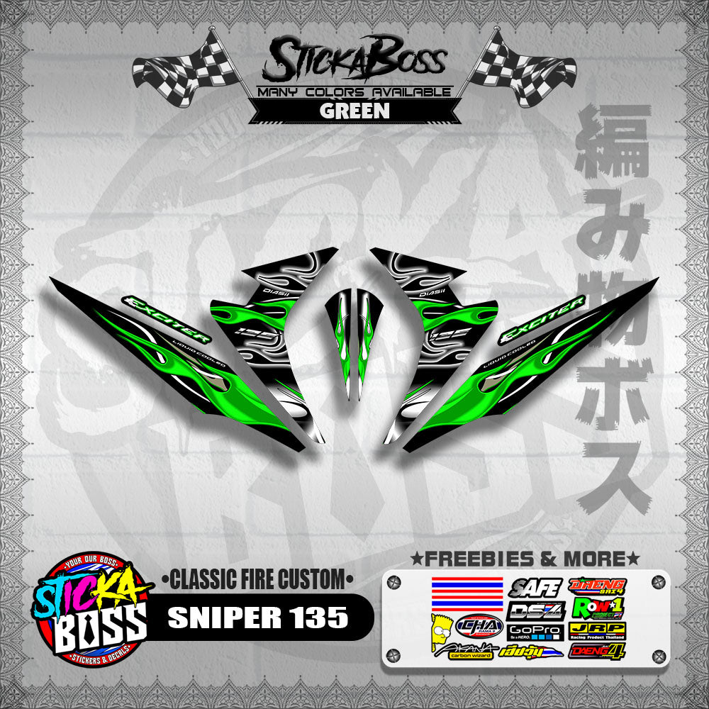 SNIPER 135 DECALS ( CLASSIC FIRE CUSTOM )【WITH FREEBIES】
