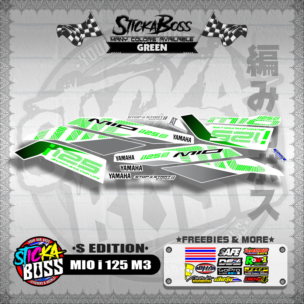 MIO i 125 M3 DECALS ( S EDITION )【WITH FREEBIES】