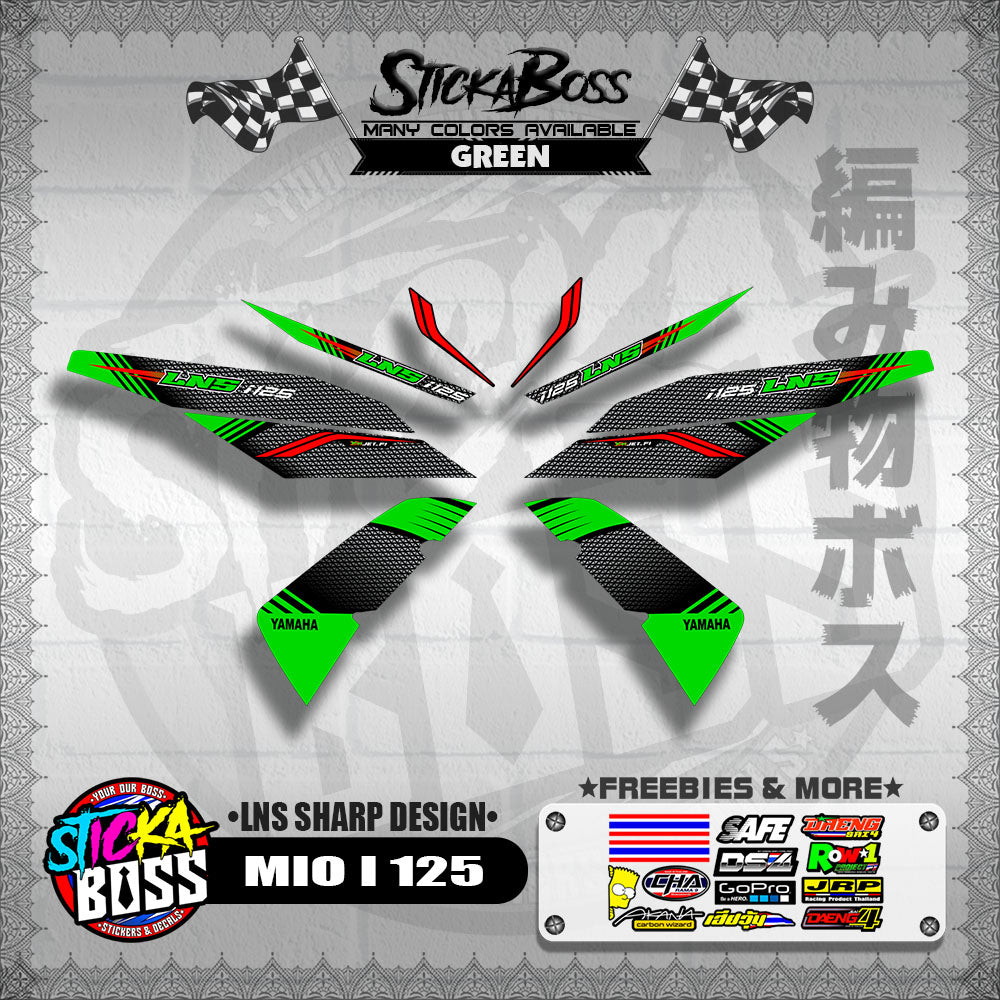MIO I 125 DECALS ( LNS SHARP DESIGN )【WITH FREEBIES】