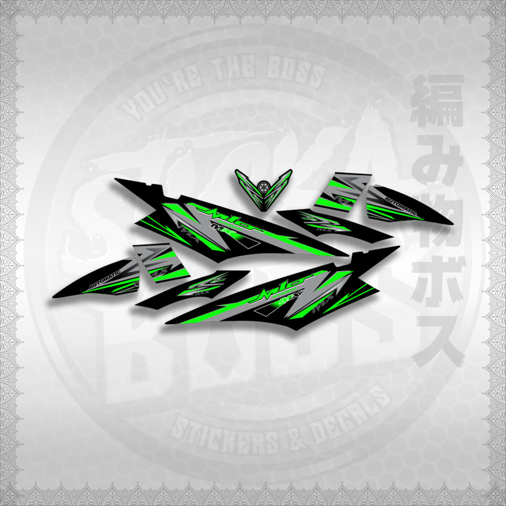 MIO SOUL I STRIPING CARBURETOR STICKER DECALS By STICKABOSS (SOFIE LAMINATED WATERPROOF)