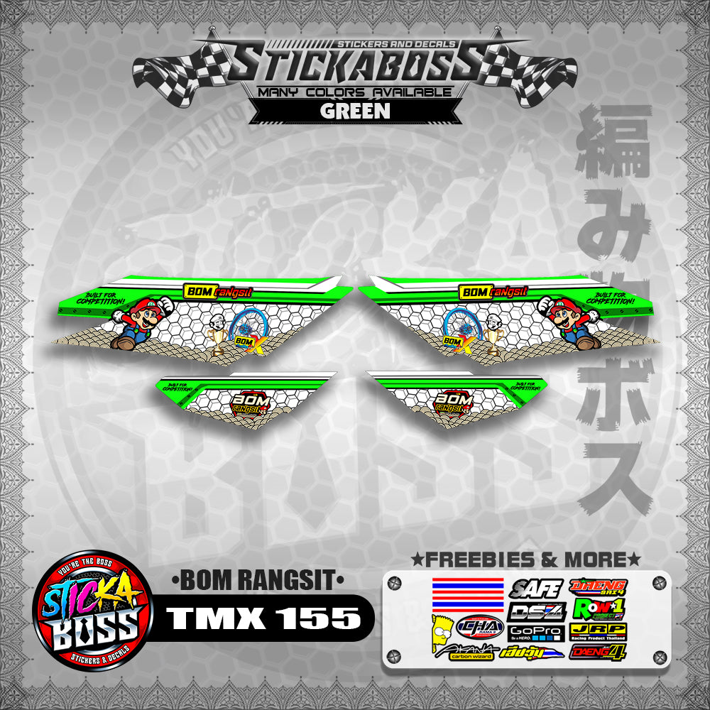 TMX 155 DECALS ( BOM RANGSIT )【WITH FREEBIES】