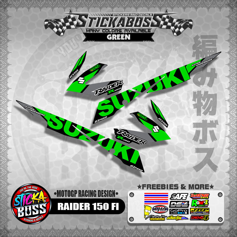 RAIDER 150 FI DECALS ( MOTOGP RACING DESIGN )【WITH FREEBIES】